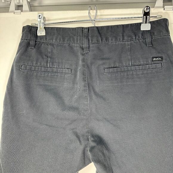 RVCA BLACK MENS “DAY-SHIFT CHINOS” SHORTS - Picture 8 of 11